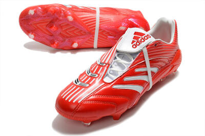 Adidas Predator Absolute 20 FG Firm Ground Soccer Cleats - Red/White