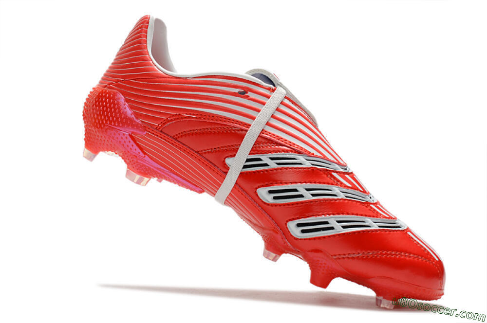 Red & White FG Soccer Cleats | Predator Absolute 20 Cleats
