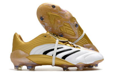 Adidas Predator Absolute 20 FG Firm Ground Soccer Cleats - White/Gold/Black