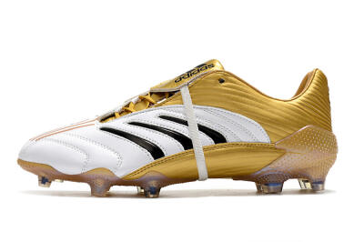 Adidas Predator Absolute 20 FG Firm Ground Soccer Cleats - White/Gold/Black
