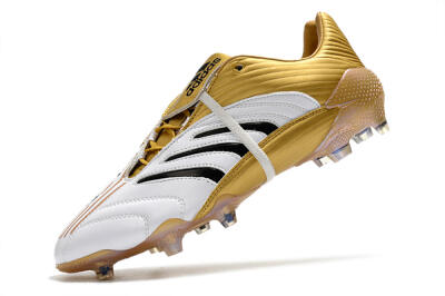 Adidas Predator Absolute 20 FG Firm Ground Soccer Cleats - White/Gold/Black