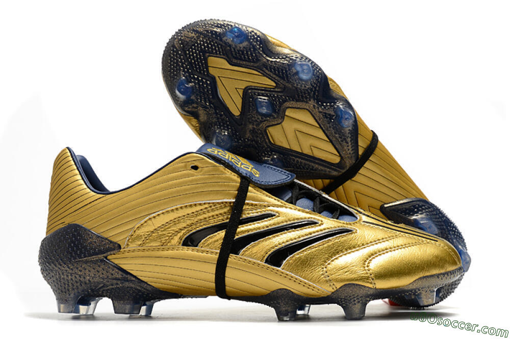 Adidas Predator Absolute 20 FG Firm Ground Soccer Cleats - Gold/Black/Blue 1