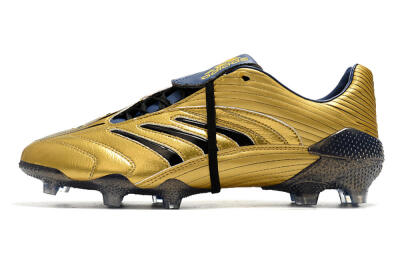 Adidas Predator Absolute 20 FG Firm Ground Soccer Cleats - Gold/Black/Blue