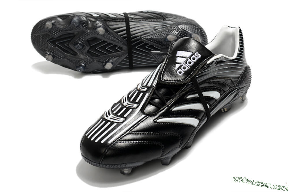 Adidas Predator Absolute 20 FG Firm Ground Soccer Cleats - Black/White 3