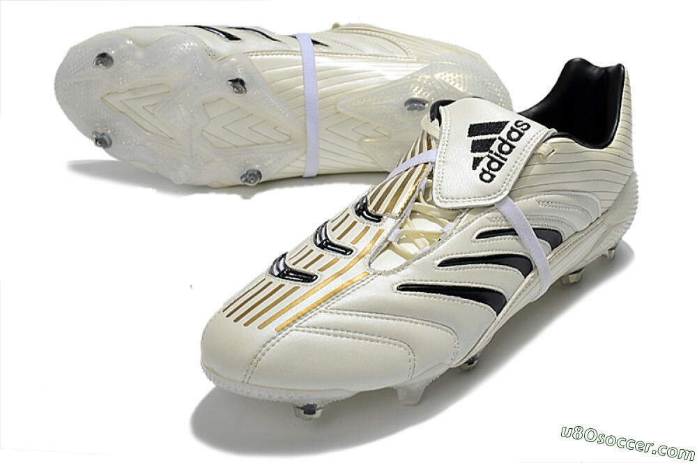 Adidas Predator Absolute 20 FG Firm Ground Soccer Cleats - White/Black 3
