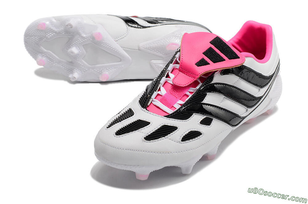 Adidas Predator Precision Archive Pack FG Firm Ground Soccer Cleats - White/Black/Pink 3