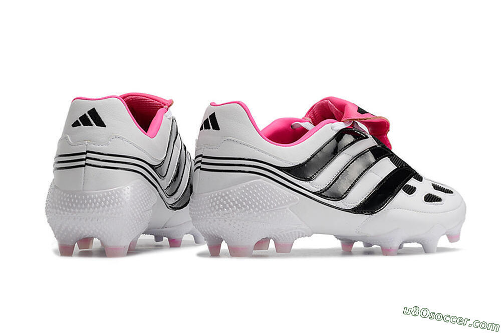 Adidas Predator Precision Archive Pack FG Firm Ground Soccer Cleats - White/Black/Pink 6