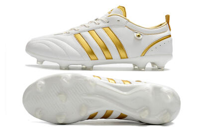 Adidas Adipure FG Firm Ground Soccer Cleats - White/Gold