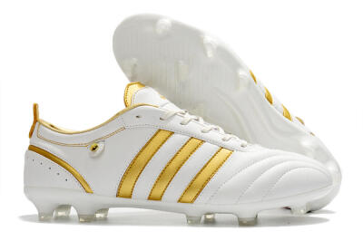 Adidas Adipure FG Firm Ground Soccer Cleats - White/Gold