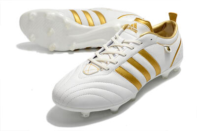Adidas Adipure FG Firm Ground Soccer Cleats - White/Gold