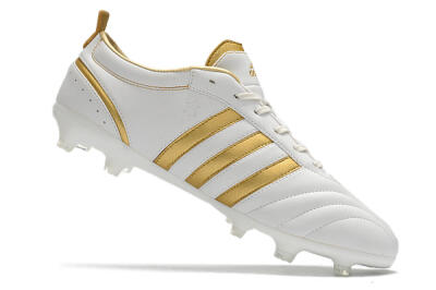 Adidas Adipure FG Firm Ground Soccer Cleats - White/Gold