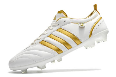 Adidas Adipure FG Firm Ground Soccer Cleats - White/Gold