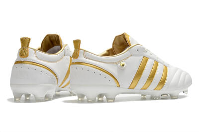 Adidas Adipure FG Firm Ground Soccer Cleats - White/Gold