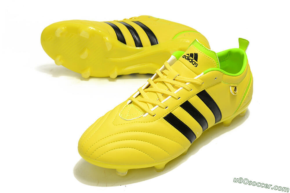 Adidas Adipure FG Firm Ground Soccer Cleats - Yellow/Black 3