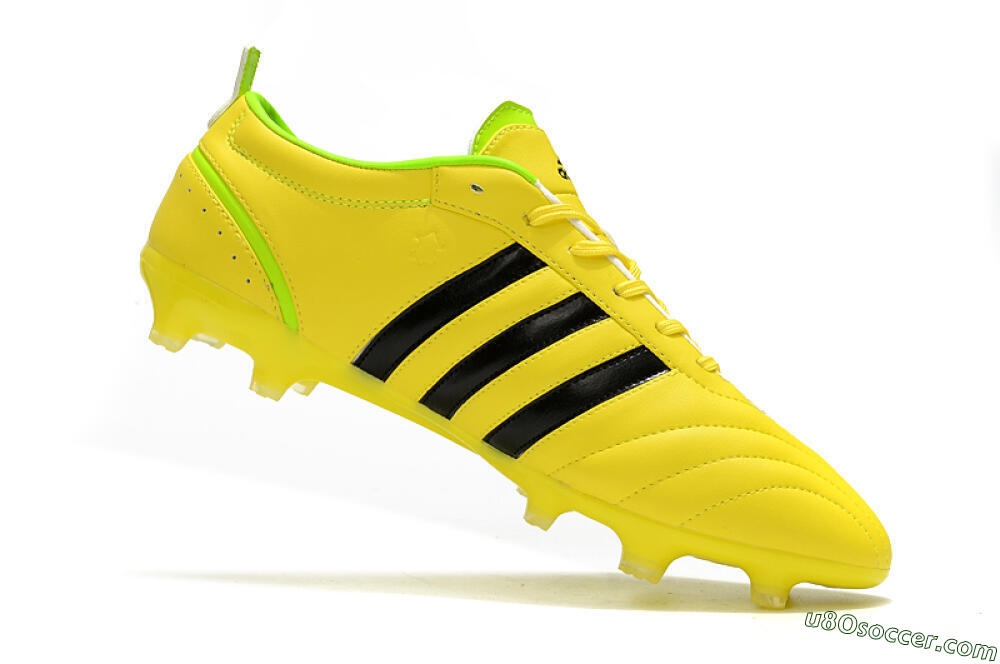 Adidas Adipure FG Firm Ground Soccer Cleats - Yellow/Black 4