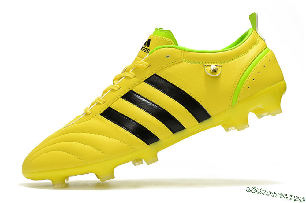 Adidas Adipure FG Firm Ground Soccer Cleats - Yellow/Black 5