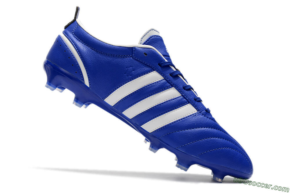 Adidas Adipure FG Firm Ground Soccer Cleats - Blue/White 4