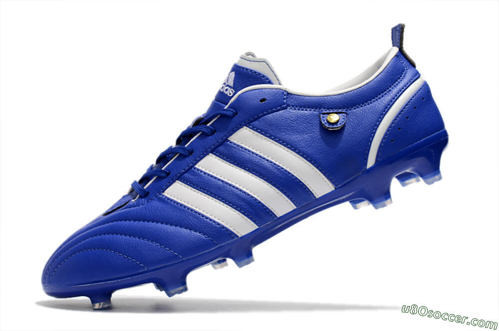 Adidas Adipure FG Firm Ground Soccer Cleats - Blue/White 5