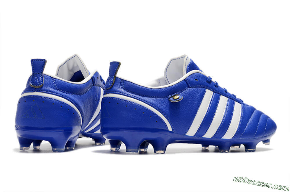 Adidas Adipure FG Firm Ground Soccer Cleats - Blue/White 6