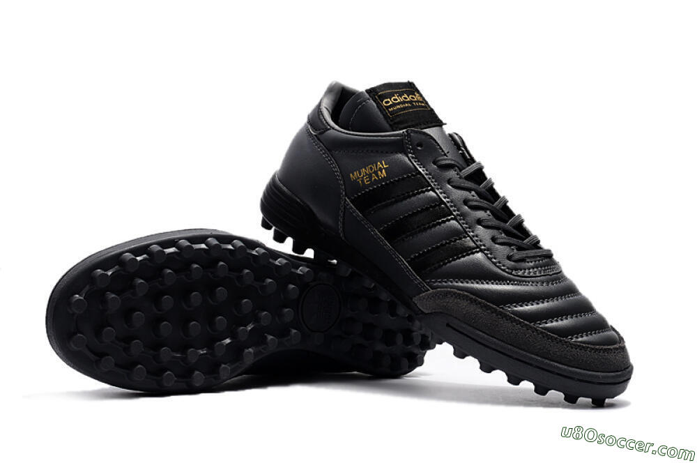 Adidas Copa Mundial Team Astro TF Artificial Turf Soccer Shoes - Black/Gold 4