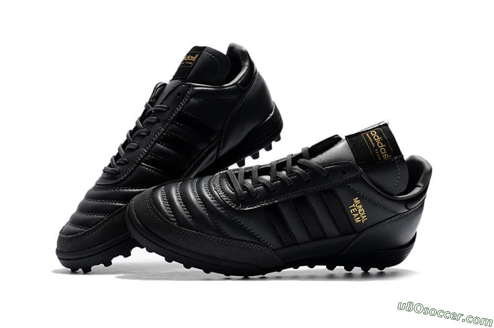 Adidas Copa Mundial Team Astro TF Artificial Turf Soccer Shoes - Black/Gold 6