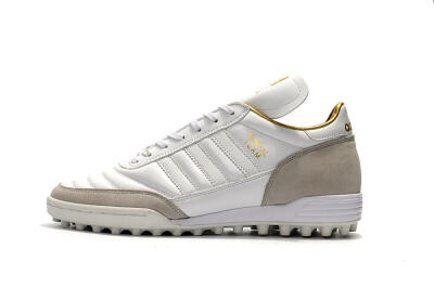 Adidas Copa Mundial Team Modern Craft TF Artificial Turf Soccer Shoes - White/Gold/Grey