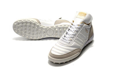 Adidas Copa Mundial Team Modern Craft TF Artificial Turf Soccer Shoes - White/Gold/Grey