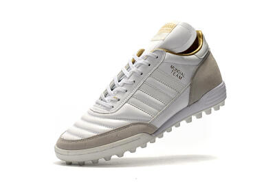 Adidas Copa Mundial Team Modern Craft TF Artificial Turf Soccer Shoes - White/Gold/Grey