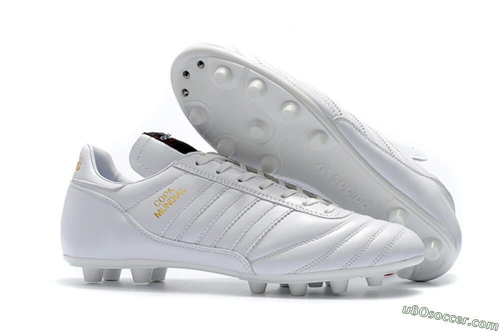 Adidas Copa Mundial Made in Germany FG Firm Ground Soccer Cleats - White/Gold 1