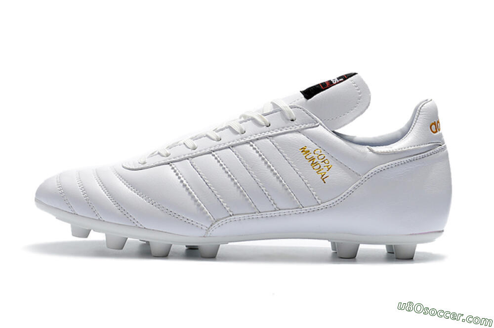 Adidas Copa Mundial Made in Germany FG Firm Ground Soccer Cleats - White/Gold 2