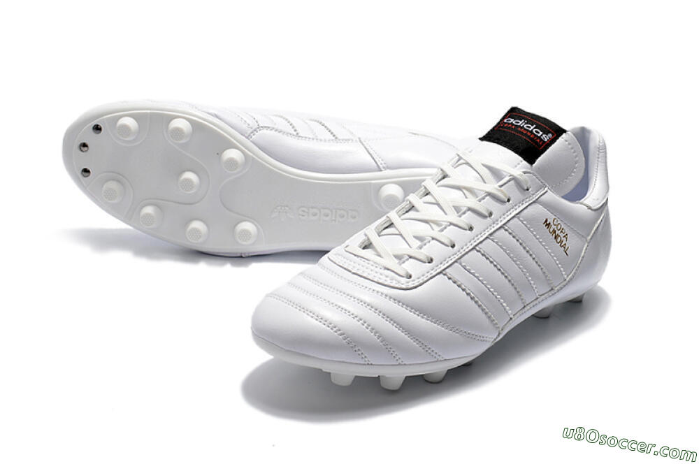 Adidas Copa Mundial Made in Germany FG Firm Ground Soccer Cleats - White/Gold 3