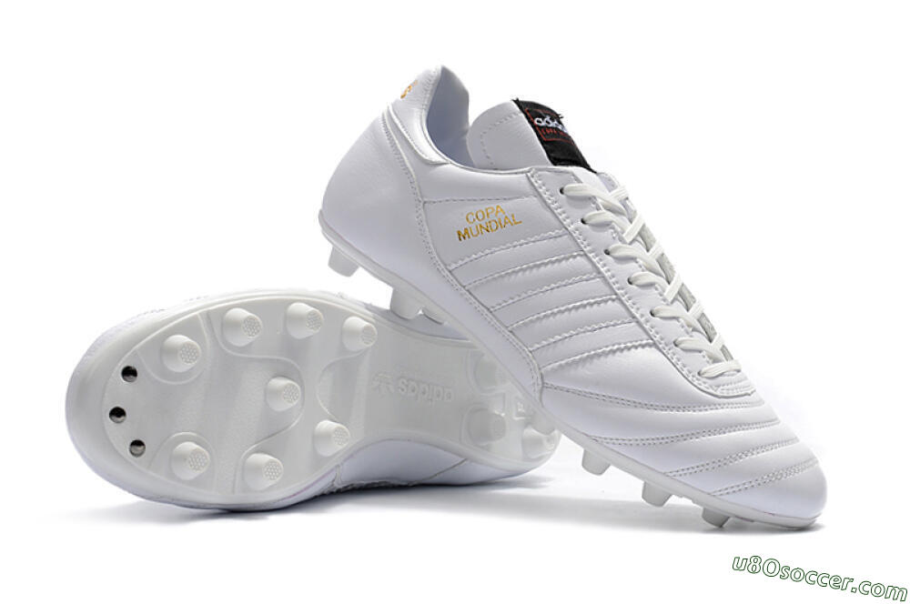Adidas Copa Mundial Made in Germany FG Firm Ground Soccer Cleats - White/Gold 4