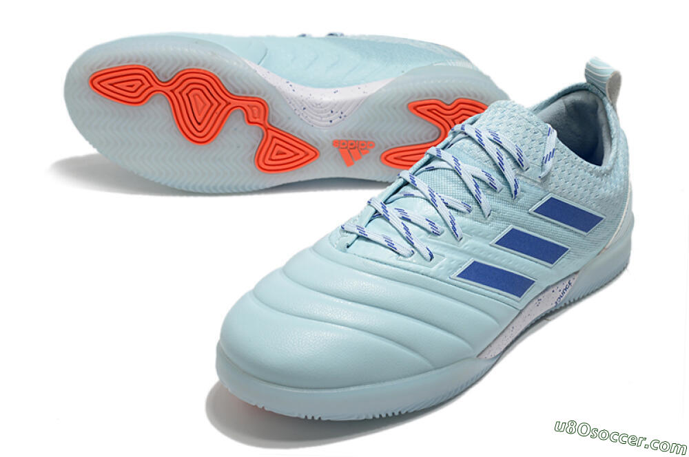 Adidas Copa Tango 20.1 IC Indoor & Futsal Soccer Shoes - Jade/Blue/White 3