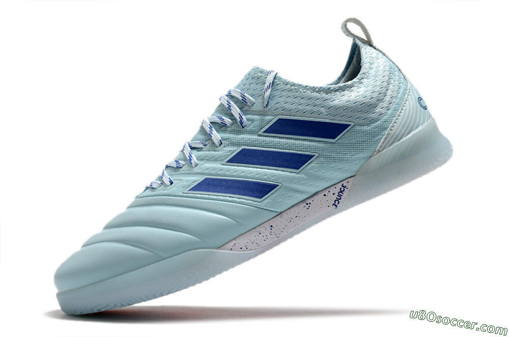 Adidas Copa Tango 20.1 IC Indoor & Futsal Soccer Shoes - Jade/Blue/White 5