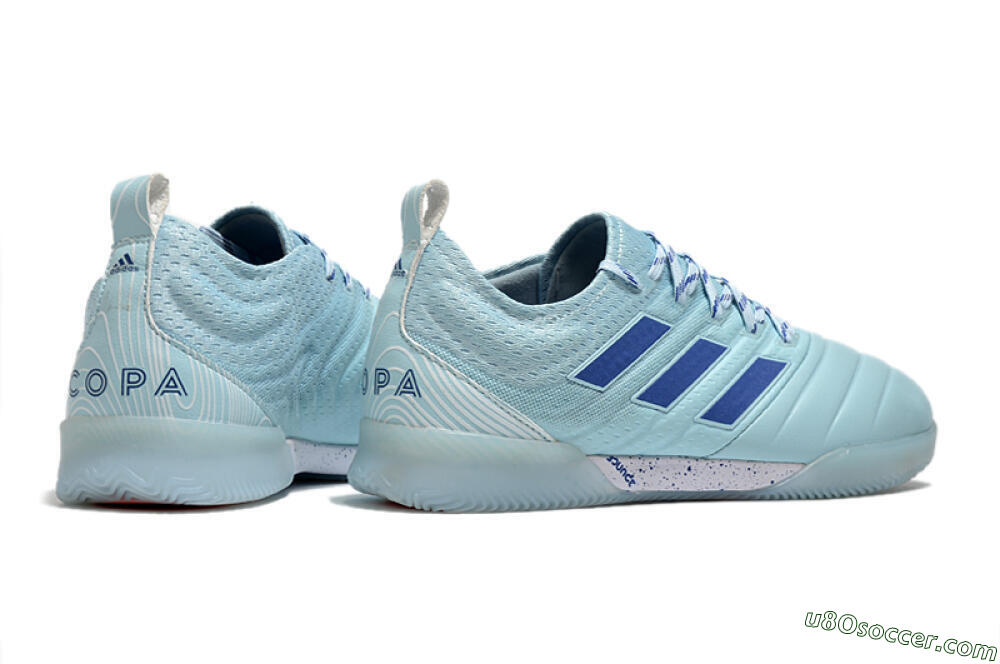 Adidas Copa Tango 20.1 IC Indoor & Futsal Soccer Shoes - Jade/Blue/White 6