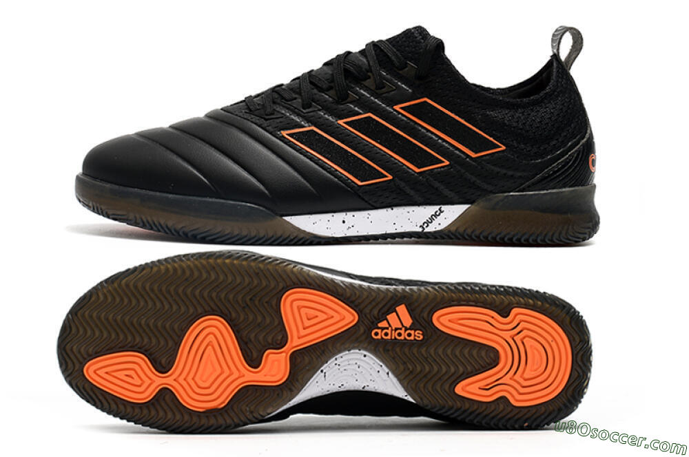 Adidas Copa Tango 20.1 IC Indoor & Futsal Soccer Shoes - Black/Orange 0