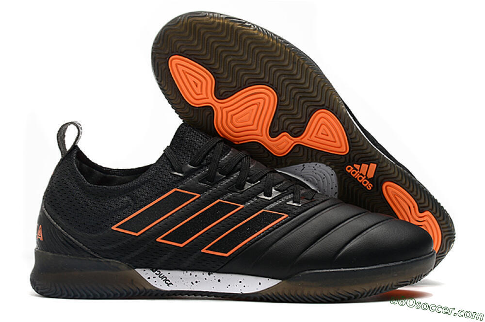 Adidas Copa Tango 20.1 IC Indoor & Futsal Soccer Shoes - Black/Orange 1