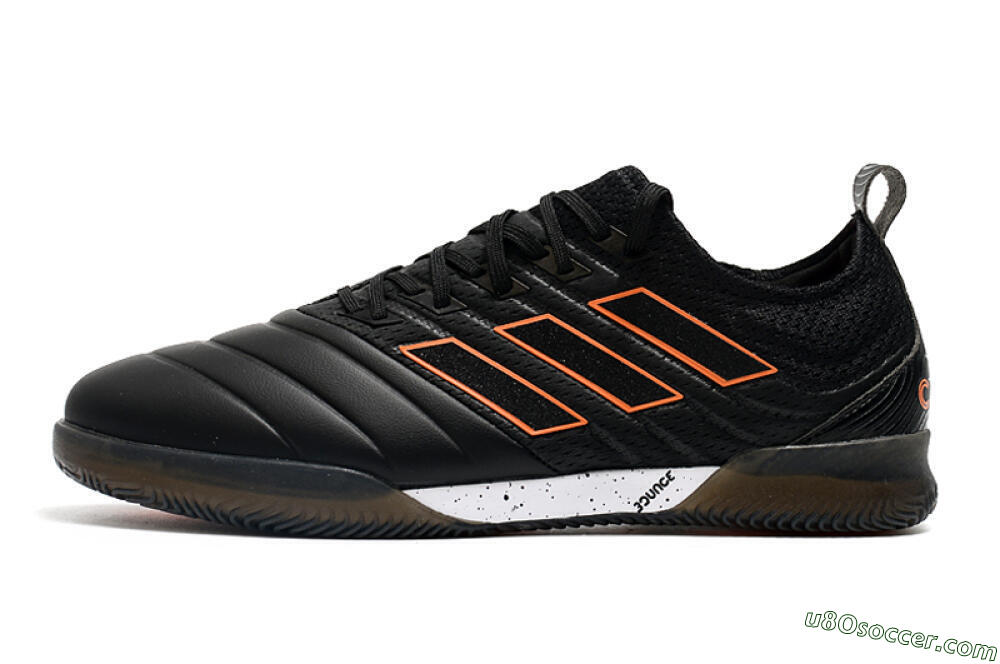 Adidas Copa Tango 20.1 IC Indoor & Futsal Soccer Shoes - Black/Orange 2