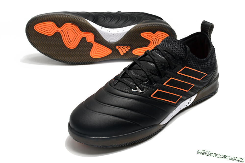 Adidas Copa Tango 20.1 IC Indoor & Futsal Soccer Shoes - Black/Orange 3