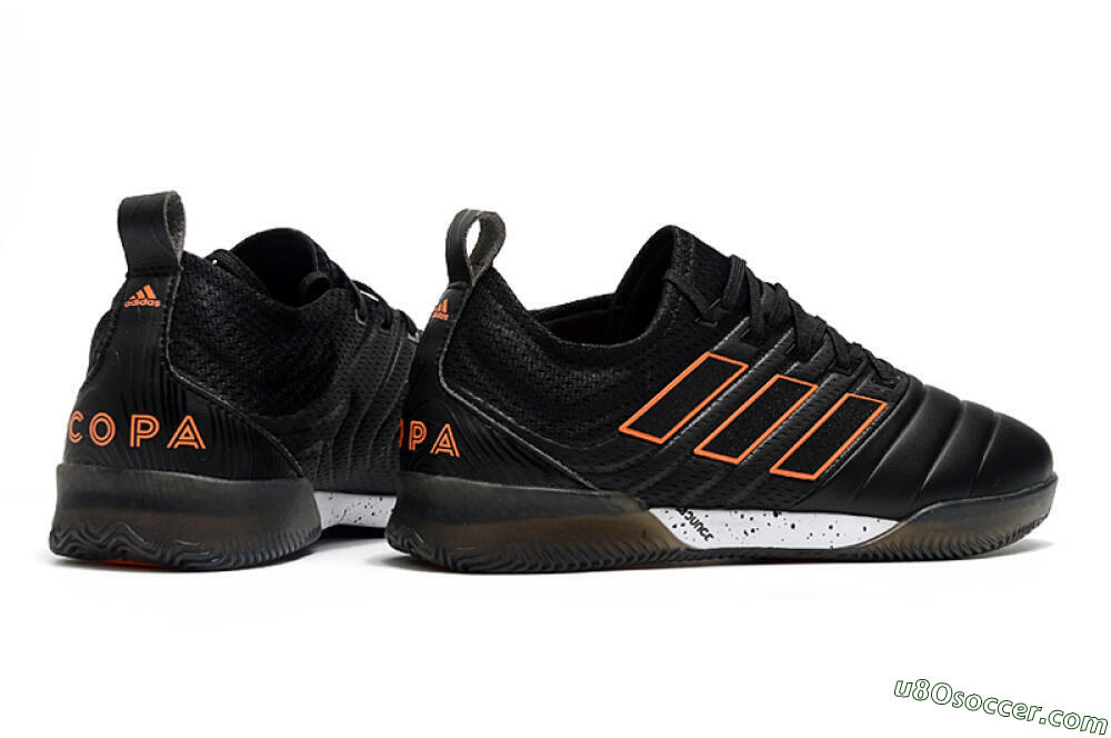 Adidas Copa Tango 20.1 IC Indoor & Futsal Soccer Shoes - Black/Orange 6