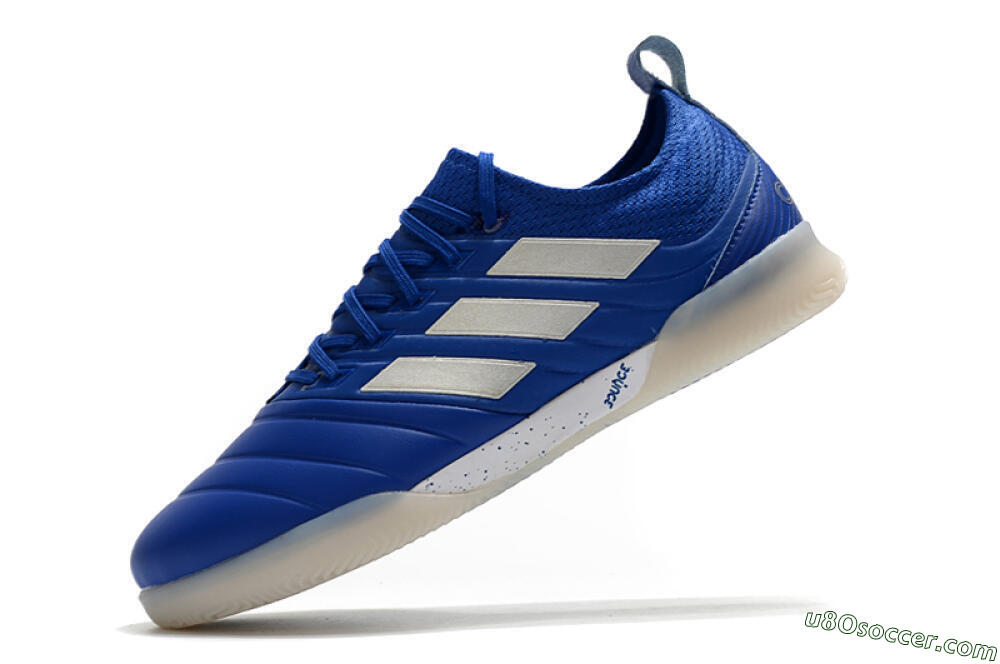 Adidas Copa Tango 20.1 IC Indoor & Futsal Soccer Shoes - Blue/White 5