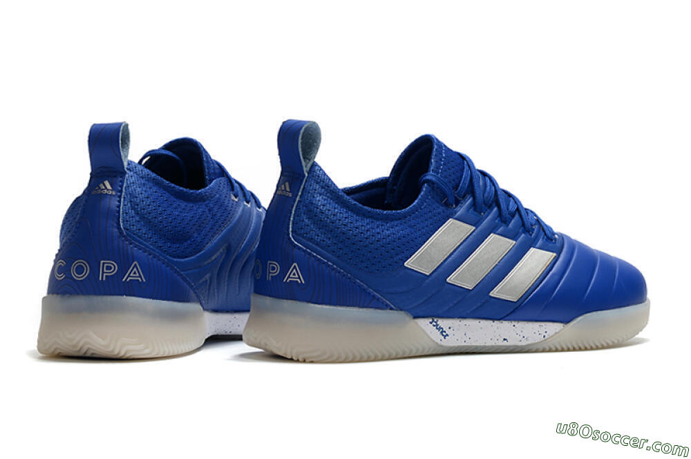 Adidas Copa Tango 20.1 IC Indoor & Futsal Soccer Shoes - Blue/White 6