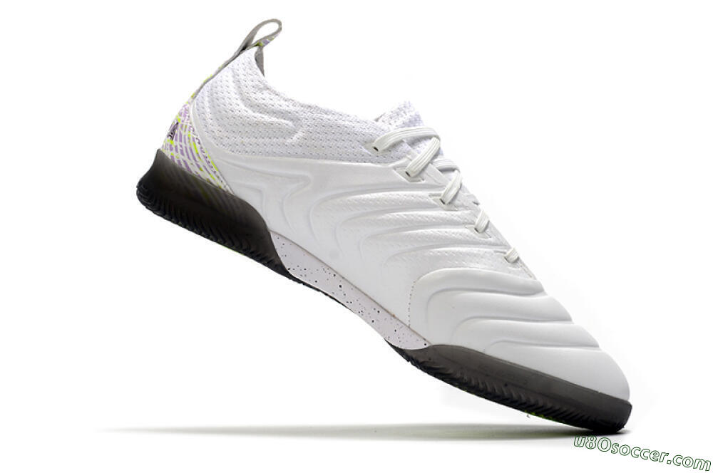 Adidas Copa Tango 20.1 IC Indoor & Futsal Soccer Shoes - White/Black/Purple 4