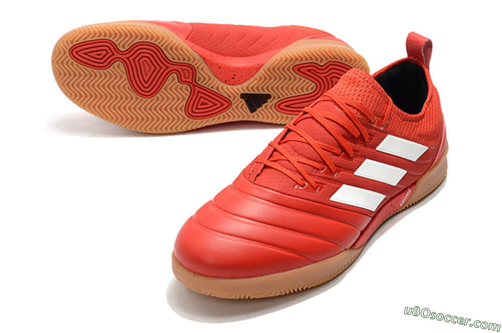 Adidas Copa Tango 20.1 IC Indoor & Futsal Soccer Shoes - Red/White 3