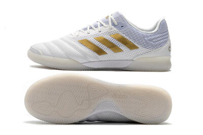 Adidas Copa Tango 20.1 IC Indoor & Futsal Soccer Shoes - White/Gold/Blue