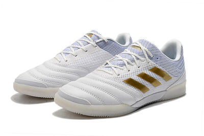 Adidas Copa Tango 20.1 IC Indoor & Futsal Soccer Shoes - White/Gold/Blue