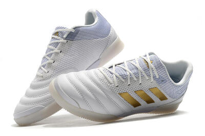 Adidas Copa Tango 20.1 IC Indoor & Futsal Soccer Shoes - White/Gold/Blue