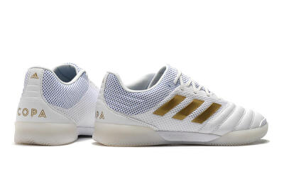 Adidas Copa Tango 20.1 IC Indoor & Futsal Soccer Shoes - White/Gold/Blue