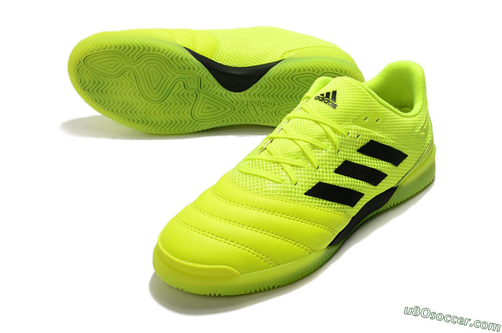 Adidas Copa Tango 20.1 IC Indoor & Futsal Soccer Shoes - Yellow/Black 3