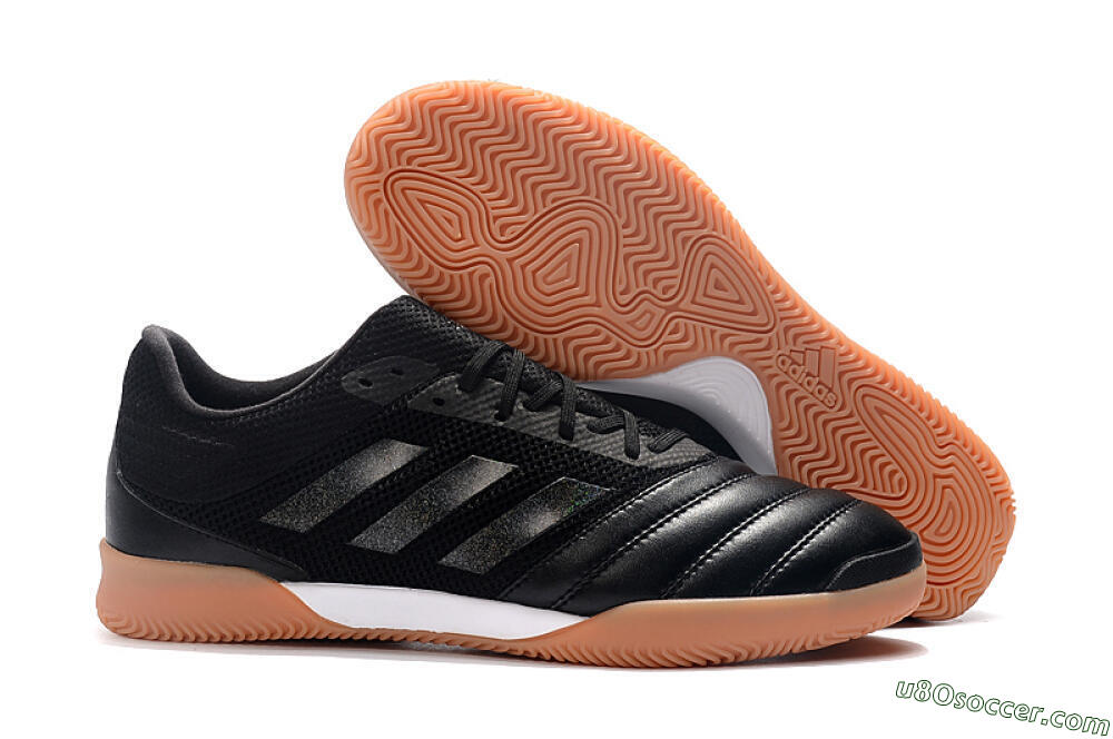 Adidas Copa Tango 20.1 IC Indoor & Futsal Soccer Shoes - Black/White/Brown 1